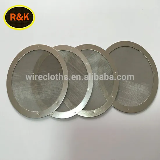 Spot welding stainless steel wire mesh filter disc