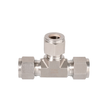 Stainless Steel 316 Swagelok Tube Fittings: Double Ferrule Compression Connectors & Equal Tees 1/16"~1