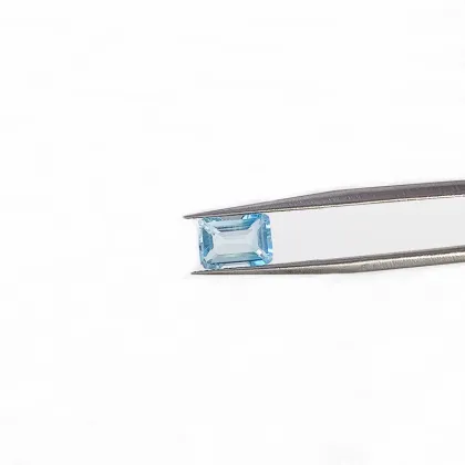 Small Octagon Cut Sky Blue Topaz Blue Gems