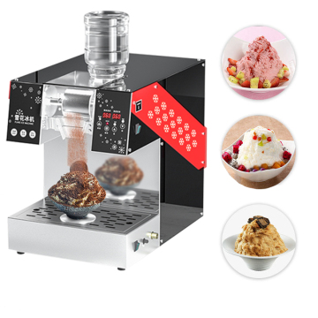 110V Commercial Ice Machine for Snow Ice, Milk Tea Shops, and Hot Pot Stalls