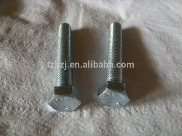 Zinc plated ASTM A307 hex bolt