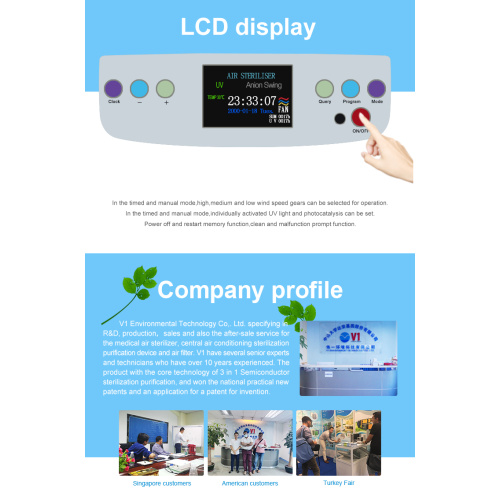 Photocatalysis-technologie Air Sterilization-apparatuur