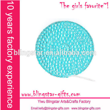 hot selling diamond measuring reel ,crystal tape ,rhinestone tape measure ,jeweled ruler,gift ruler