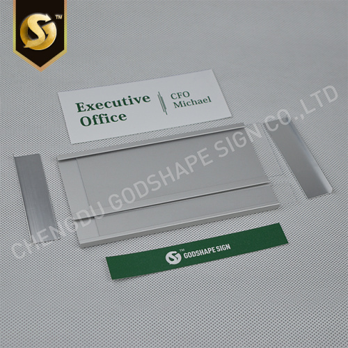 Interchangeble Aluminum Profiles Office Door Wall Plate Sign