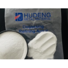 Aluminium alloy refining agent with transparent