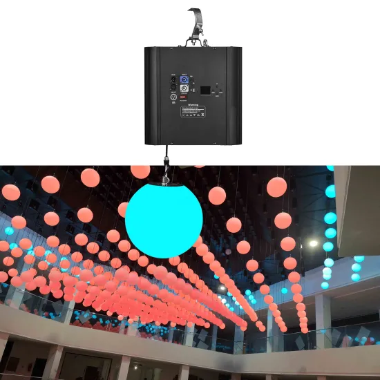 3D DMX LED Lifting Ball Winch for Stage Concert and Wedding Decor