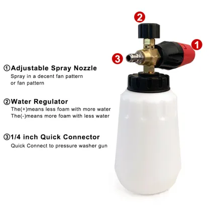 Quick Release Car Detailing High Pressure Washer Snow Foam Lance