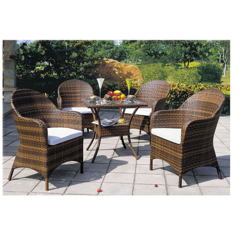 Elegant Cafe PE Wicker Waterproof dining set