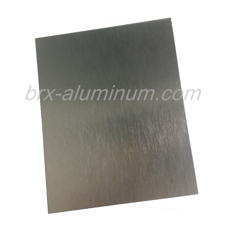 Anodized brushed aluminum sheet