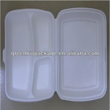 disposable biodegradable bagasse pulp eco friendly bento box