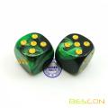 Bescon Swirled Two-tone Dice Six Sides