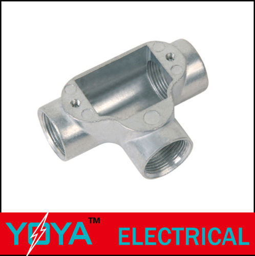 Conduit Junction Box , Aluminum Channel Inspection Tee Way Junction Box