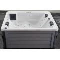 Freestanding outdoor acrylic hot tub spa