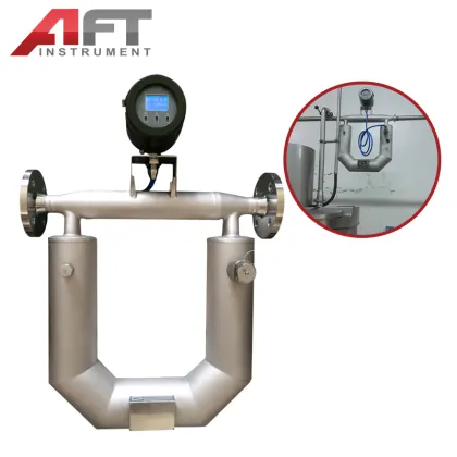High Accuracy Industrial Asphalt Hydraulic Oil Coriolis Mass Flowmeter DN3-DN150
