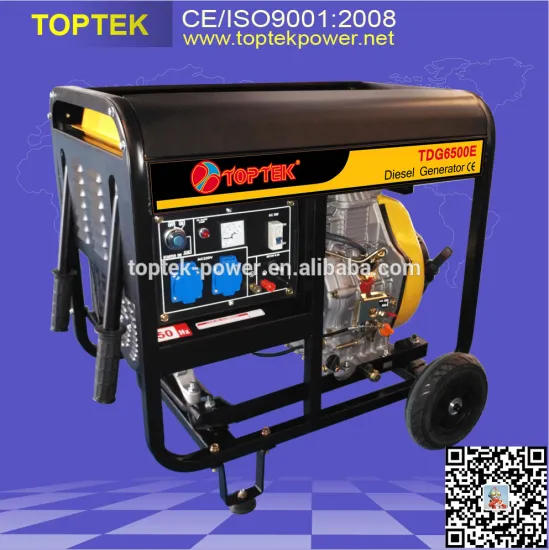 2016 best selling with handles and wheels 5kva generator