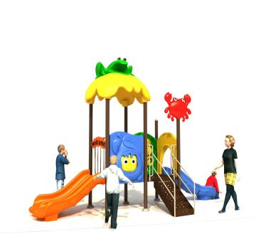 Cute Simple Plastic Slide for Preschool Outdoor Play