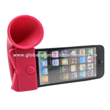 Cute rabbit ear high-quality customized promotional 110*46*35mm silicone speaker for iPhone