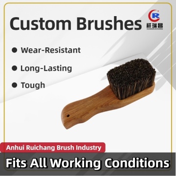 Antique Collectible Brush with Natural Boar Bristles