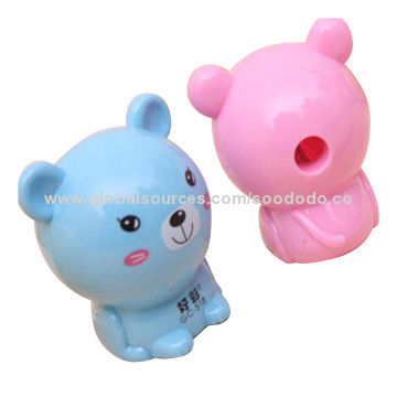 Animal Pencil Sharpener, Good Quality, PVC Material, Sample Free, for Gift/Promotion, China Supplier