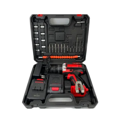 Impact Lithium Electric Drill: Rechargeable Power Tools Drill Kit - Cordless Drill Power Tool Set