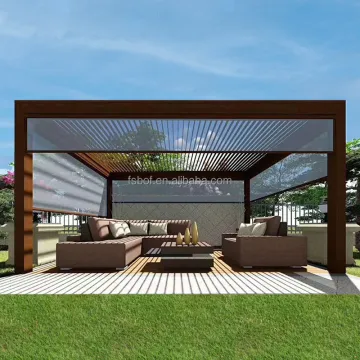 Custom Black and White Waterproof Aluminum Pergola