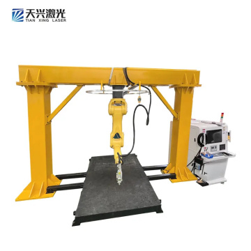 Workstation Mesin Pemotongan Laser 3D Robot Tinggi untuk Lembaran Logam &amp; Pemprosesan Kerja Berbentuk Custom