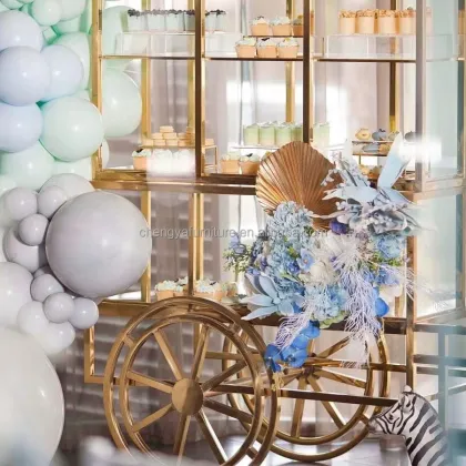 Popular High-Quality Gold Candy Cart Wedding Decorations