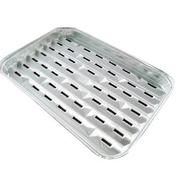 Disposable Aluminum Foil BBQ Tray, Various Designs Available