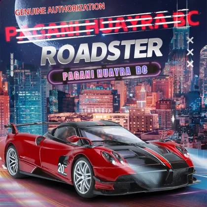 1:18 Pagani Huaya Alloy Diecast Car Model with Sound and Light Features