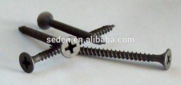 Black phosphating drywall screws
