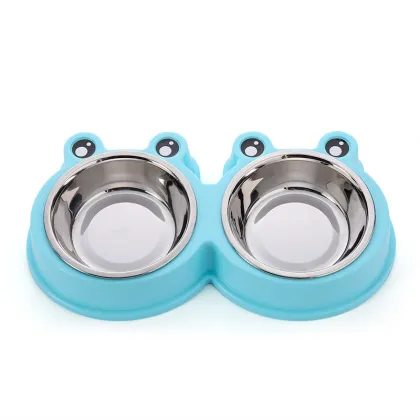 Hot Sale: Small and Medium Dogs Dining Table Pet Bowls with 2 Bowls Animal Feeders