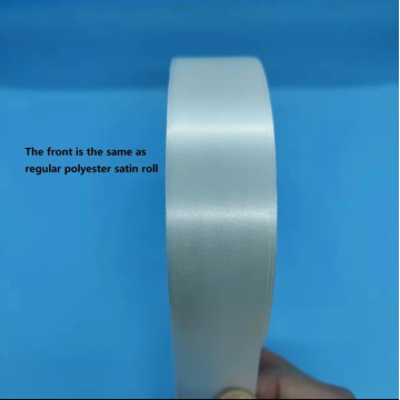 Wholesale Price Cut Satin Label Ribbon Single Side for Printing Garment Care Label
