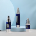 Silvery Foundation Empty Airless Serum Cosmetic Packaging
