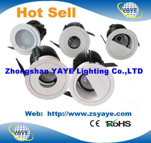 Yaye Hot Sell Newest Design 3W/5W/7W/9W/10W/15W/20W COB LED Downlight / LED Ceiling Light