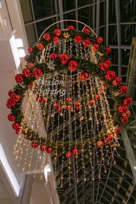 Hanging Atrium Christmas Lights for Shopping Malls