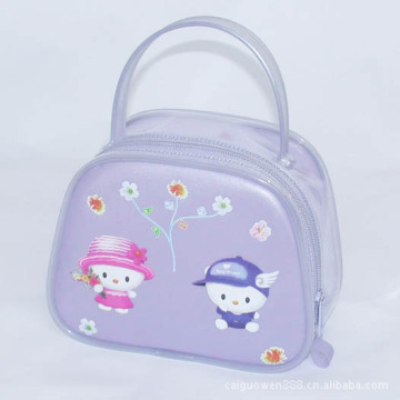 Clear PVC Bag with zipper for cosmetic packing