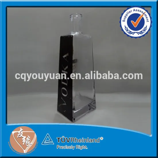 Huge volume glass color spray peronalised 750 ml bottle of vodka