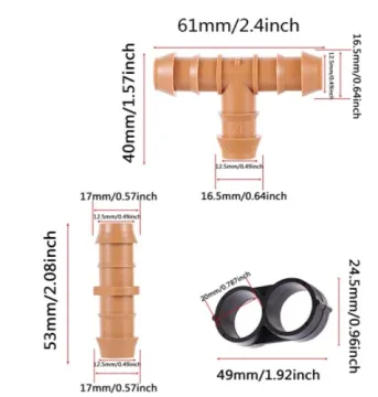 Customized Garden Spray Irrigation Kits tee Connector mold