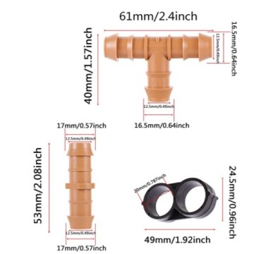 Moule de connecteur en t de kits d&#39;irrigation par pulvérisation de jardin personnalisés