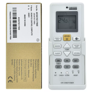 ACXA75C17960 Remoto Condizionatore Panasonic (Nanoe-G Nanoe-X)