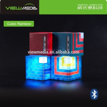 2016 Cubic Rainbow audio controlled vibrator Bluetooth Speaker