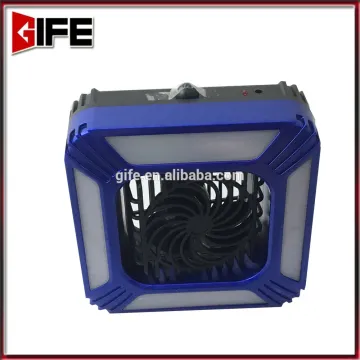 24 SMD high strong rechargeable engine working light Solar fan camping lamp