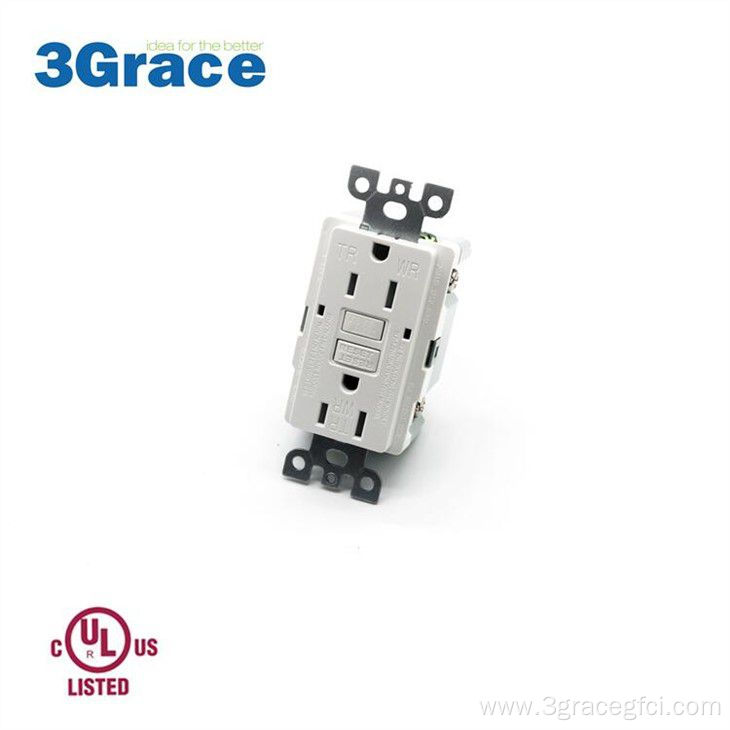 American Socket 15A GFCI Receptacle With T&W Resistant