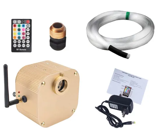 16W RGBW LED Fiber Optic Light Kit - 280pcs 0.75mm Fiber, 4m Long for Star Ceiling Lighting