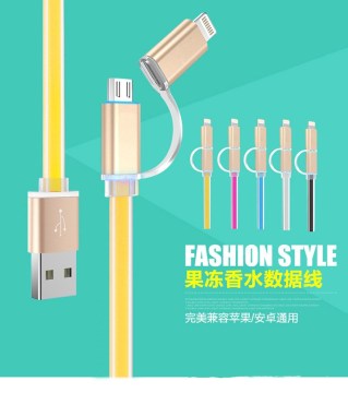 2 in 1 fashion style USB  cable