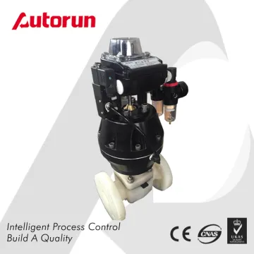 Plastic Flanged Pph Diaphragm Valve with Pneumatic Actuator