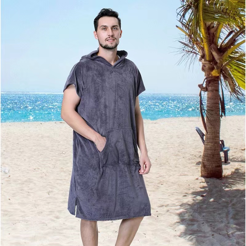 Sleeveless Hat Cape Microfiber Adult Beach Cape