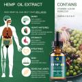 250000mg Organic Hemp Seed Oil Extract For Anxiety & Stress Relief Improve Sleep Soothing Fatigue Hemp Essential Oil Body Care