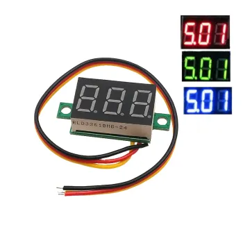 0.36 Inch DC 4.5-30V 3 Digit Display Voltmeter Mini LED Digital Panel Voltage Meter