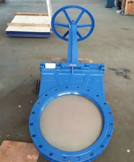 Flange type knife gate valve